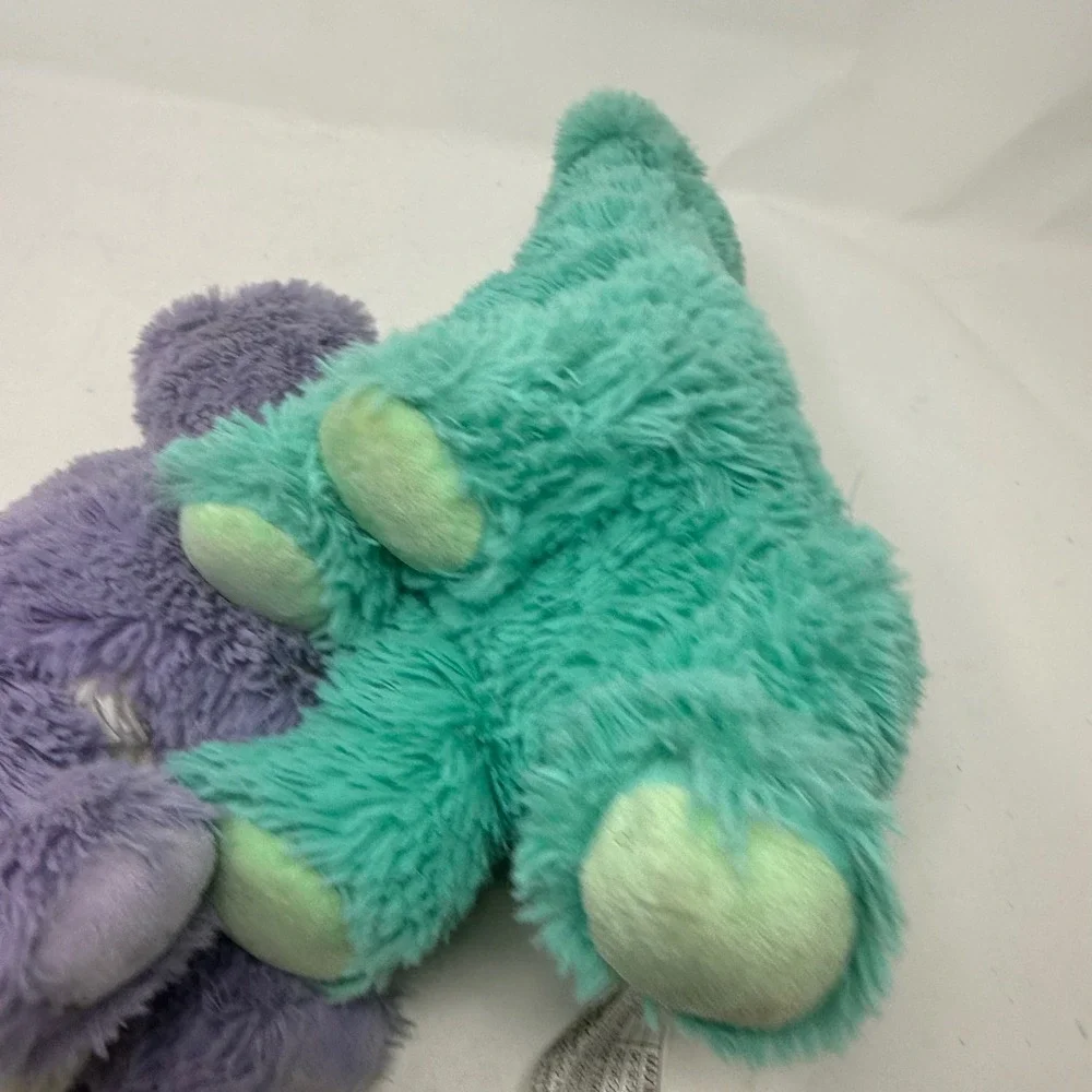Warmies Microwavable Plush Dinosaur Set Purple and Teal Lavender Weighted